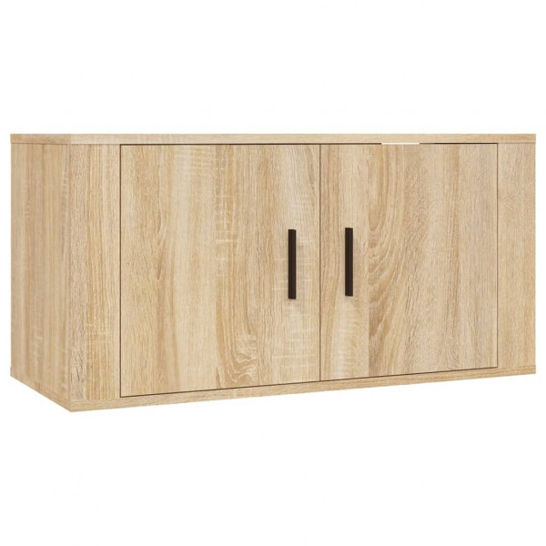 Set de muebles para TV 3 pzas madera contrachapada roble sonoma M 4