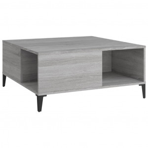 Mesa de centro 80x80x36.5 cm derivados madeira cinzento sonoma H