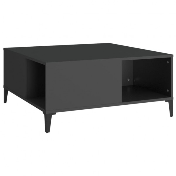 Mesa de centro 80x80x36.5 cm derivados de madeira preto M 2