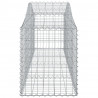 Cestos gabião arqueados 14pcs 200x50x60/80 cm ferro galvanizado 5