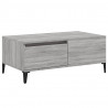 Mesa de centro madera contrachapada gris Sonoma 90x50x36.5 cm 2