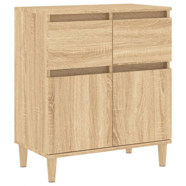 Aparador de madera contrachapada roble Sonoma 60x35x70 cm M 2