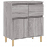 Aparador de madera contrachapada gris Sonoma 60x35x70 cm 2