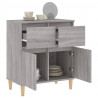 Aparador de madera contrachapada gris Sonoma 60x35x70 cm 5