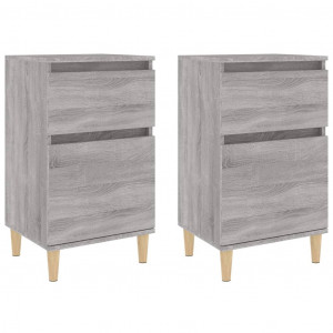 Mesas de cabeceira 2 pcs 40x35x70 cm cinzento sonoma H
