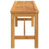 Banco de jardín madera maciza de acacia 110 cm 4