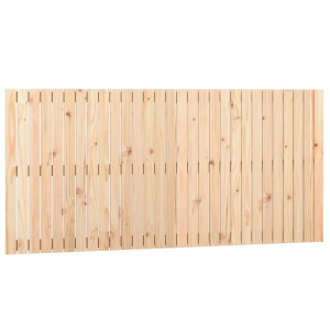 Cabecero de cama de pared madera maciza de pino 185x3x90 cm H