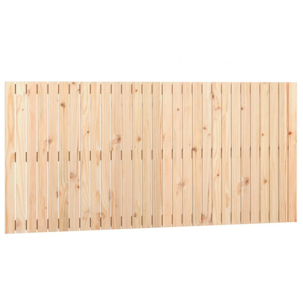 Cabecero de cama de pared madera maciza de pino 185x3x90 cm M 2