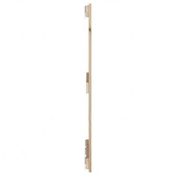 Cabecero de cama de pared madera maciza de pino 185x3x90 cm M 5
