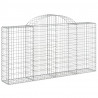 Cestos gabião arqueados 8pcs 200x30x100/120cm ferro galvanizado 3