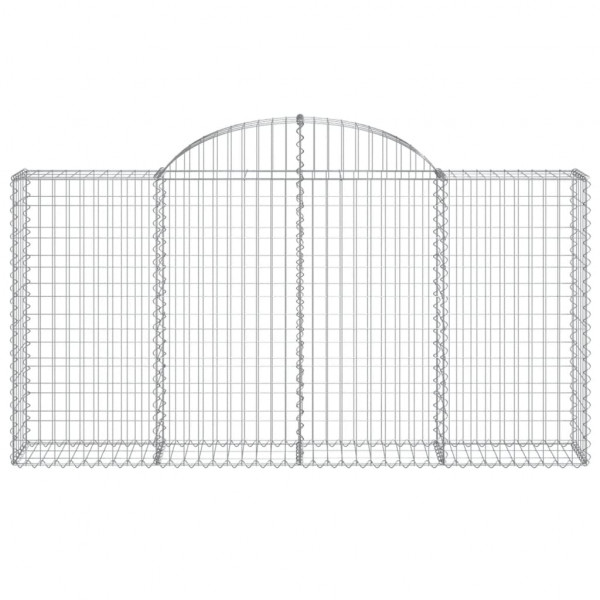 Cestos gabião arqueados 8pcs 200x30x100/120cm ferro galvanizado M 4