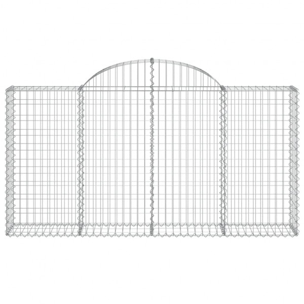 Cestos gabião arqueados 13 pcs 200x30x100/120 ferro galvanizado M 4