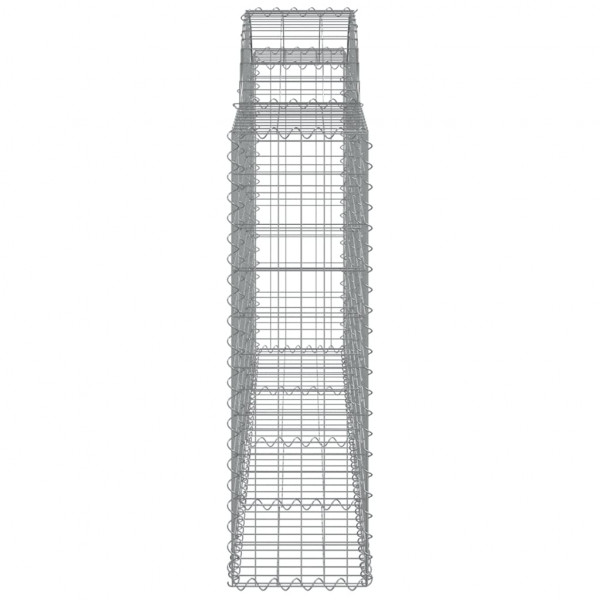 Cestos gabião arqueados 18 pcs 200x30x100/120 ferro galvanizado M 5