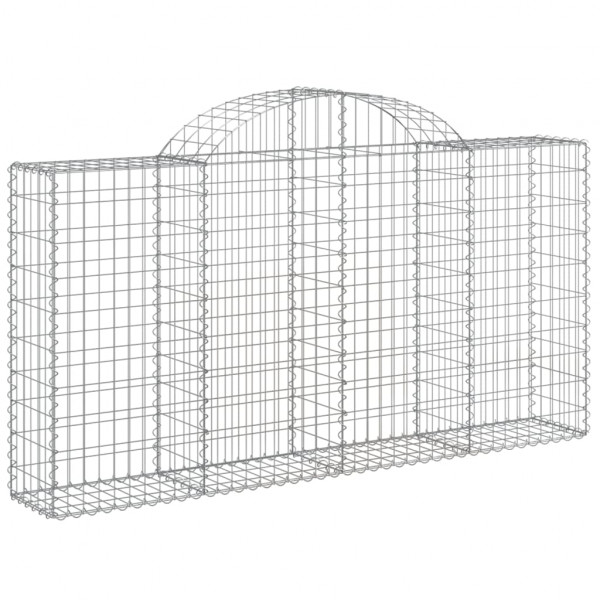 Cestos gabião arqueados 10 pcs 200x30x100/120 ferro galvanizado M 3