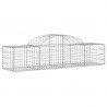 Cestos gabião arqueados 2 pcs 200x50x40/60 cm ferro galvanizado 3