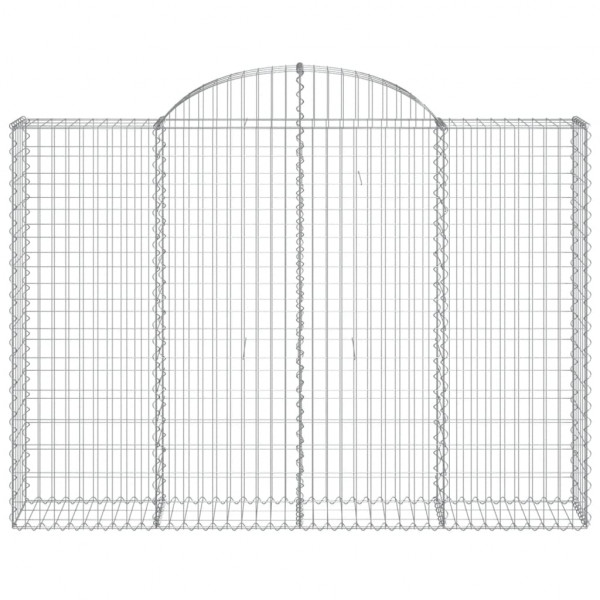 Cestos gabião arqueados 8pcs 200x30x140/160cm ferro galvanizado M 4