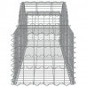 Cestos gabião arqueados 9 pcs 200x50x40/60 cm ferro galvanizado 5