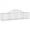 Cestos gabião arqueados 9 pcs 200x30x40/60 cm ferro galvanizado 3