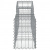 Cestos gabião arqueados 11pcs 200x30x40/60 cm ferro galvanizado 5