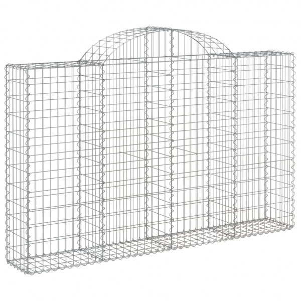 Cestos gabião arqueados 13 pcs 200x30x120/140 ferro galvanizado M 3