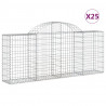 Cestos gabião arqueados 25pcs 200x30x80/100cm ferro galvanizado 2