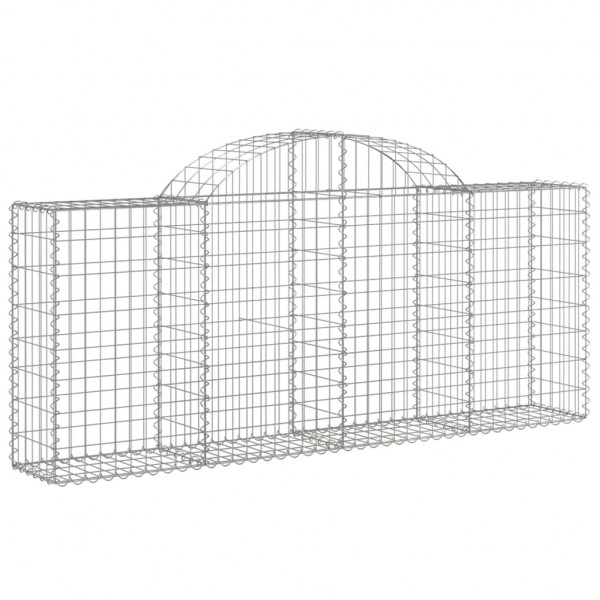 Cestos gabião arqueados 25pcs 200x30x80/100cm ferro galvanizado M 3
