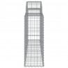 Cestos gabião arqueados 9 pcs 200x30x80/100cm ferro galvanizado 5