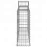 Cestos gabião arqueados 14pcs 200x30x80/100cm ferro galvanizado 5