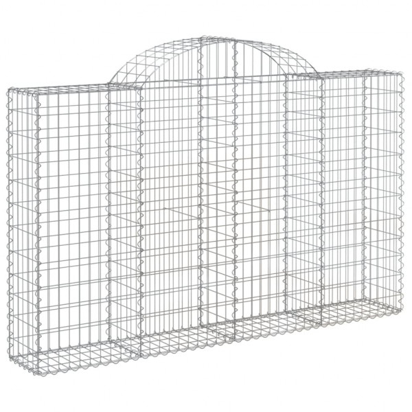 Cestos gabião arqueados 8pcs 200x30x120/140cm ferro galvanizado M 3
