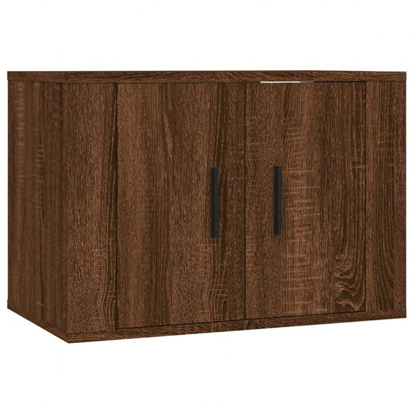 Set de muebles para TV 5 pzas madera contrachapada roble marrón M 4