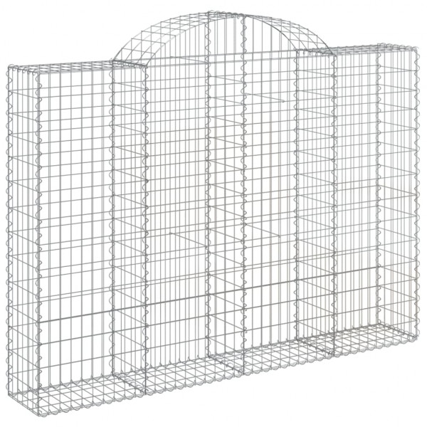 Cestos gabião arqueados 7pcs 200x30x140/160cm ferro galvanizado M 3