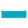 Almofadão p/ banco de jardim 180x50x7 cm tecido oxford turquesa 5