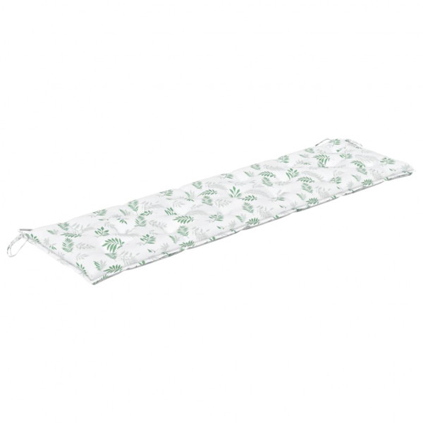 Cojín banco de jardín tela Oxford estampado hojas 180x50x7 cm M 2