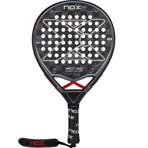 Pala de pádel Noxsport AT10 Luxury Genius 18k 2023 Agustín Tapia negro D