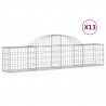 Cestos gabião arqueados 13pcs 200x30x40/60 cm ferro galvanizado 2