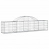 Cestos gabião arqueados 13pcs 200x30x40/60 cm ferro galvanizado 3
