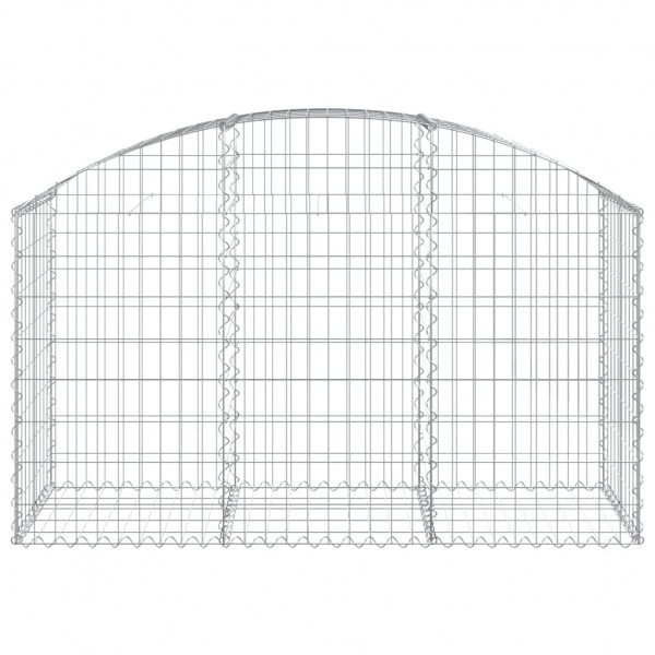 Cesto gabião arqueado 150x50x80/100 cm ferro galvanizado M 3