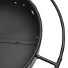 Brasero con atizador acero XXL 70 cm 5