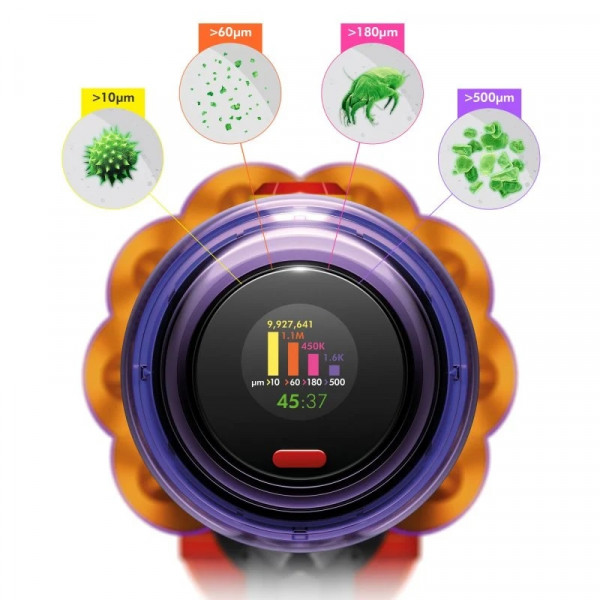 Aspiradora Dyson V12 Detect Slim Absolute niquel/amarillo M 7