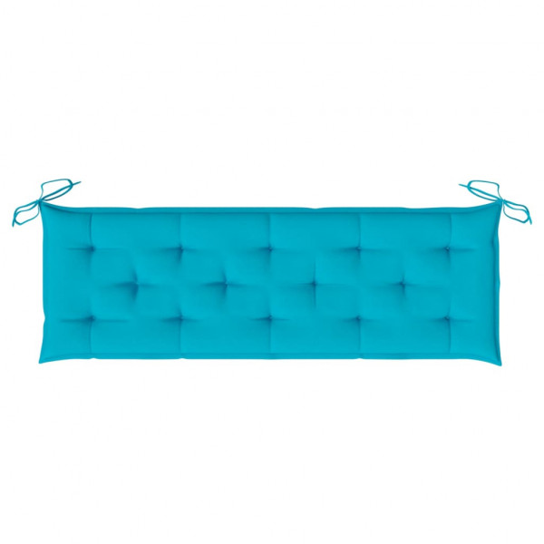 Cojín de banco de jardín tela Oxford turquesa 150x50x7 cm M 5