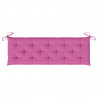Cojín de banco de jardín tela Oxford rosa 150x50x7 cm 5