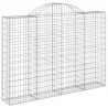 Cestos gabião arqueados 10 pcs 200x30x140/160 ferro galvanizado 3