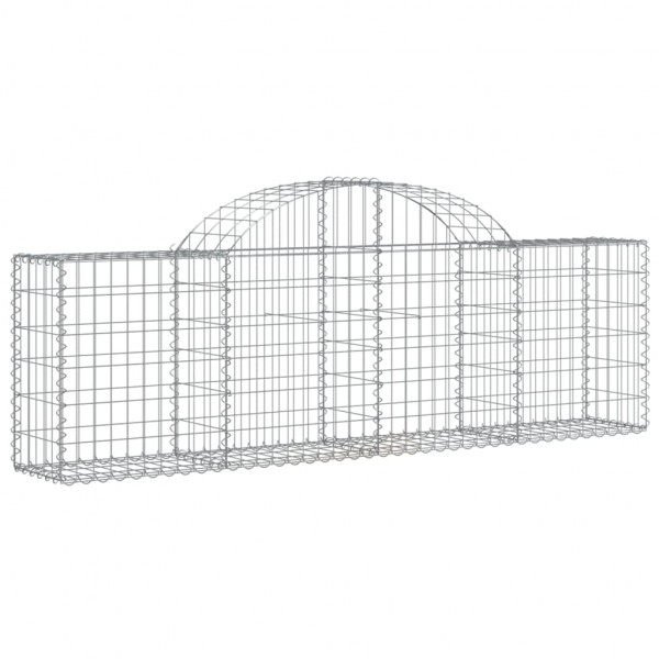 Cestos gabião arqueados 25pcs 200x30x60/80 cm ferro galvanizado M 3