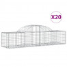 Cestos gabião arqueados 20pcs 200x50x40/60 cm ferro galvanizado 2