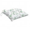 Cojines de silla 4 uds tela Oxford estampado hojas 50x50x7 cm 5