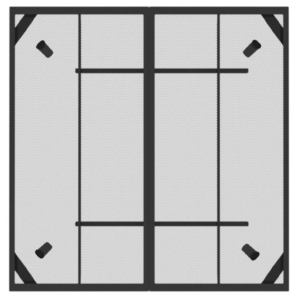 Mesa de jardín malla de acero gris antracita 100x100x72 cm M 4