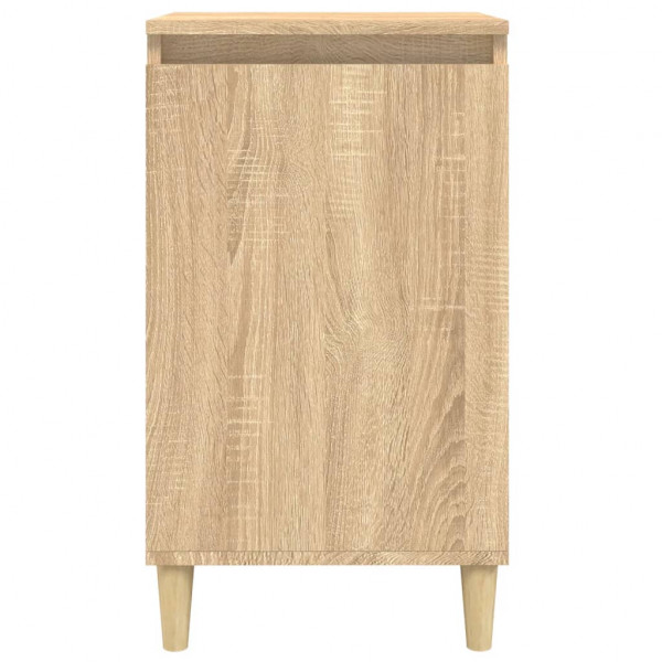 Mesitas de noche 2 uds madera contrachapada roble 40x35x70 cm M 5