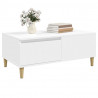 Mesa de centro madera contrachapada blanco 90x50x36.5 cm 4