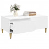 Mesa de centro 90x50x36.5 cm derivados de madeira branco 5