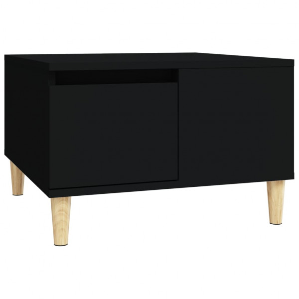 Mesa de centro madera contrachapada negro 55x55x36.5 cm M 2